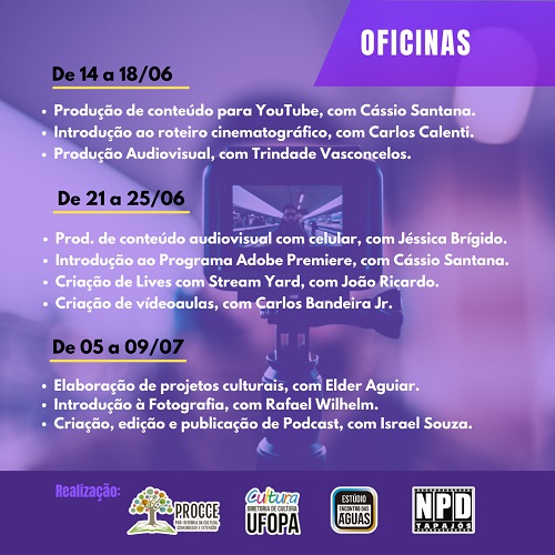 OFICINAS MÊS DE FORMAÇÃO AUDIOVISUAL 2021