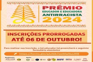 Inscrições até 6 de outubro de 2024