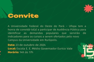 Evento vai debater a implantação de campus da Ufopa na cidade