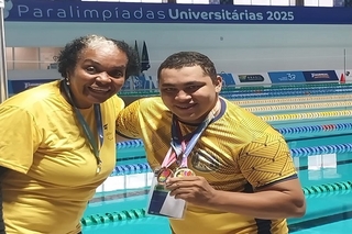 Mateus Gomes, estudante de Direito, representou a Universidade em competição nacional.