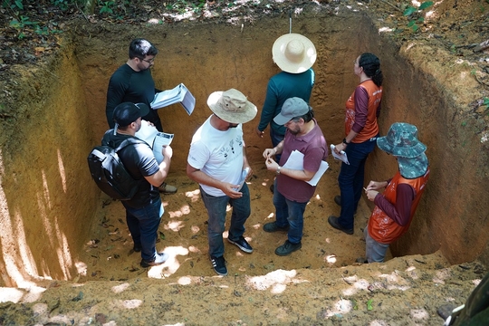 Excursão acadêmica amplia o olhar sobre a diversidade e relevância dos solos no Oeste do Pará.